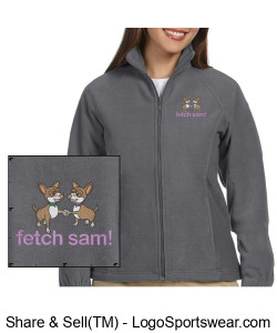 fetch sam! zip up Fleece - Grey Design Zoom
